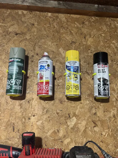 Kệ giữ bình sơn xịt gắn tường (Spray Can Holder Version 2) - Image 1