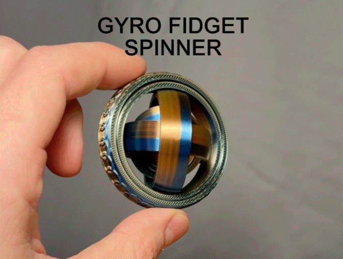 Gyro Fidget Spinner – Spinner kiểu Gyro 7 vòng xoay đa hướng - Thumbnail 1