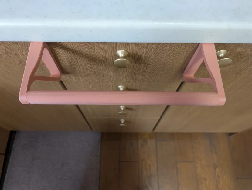 Móc Treo Khăn Qua Cửa Tủ Bếp v5 (Open Source, Parametric) - Image 1