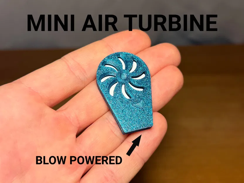 Mini Air Turbine – Spinner chạy bằng hơi thổi - Image 1