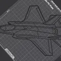 Tranh treo tường góc Lockheed Martin F-35A Lightning II (Silhouette) - Thumbnail 2