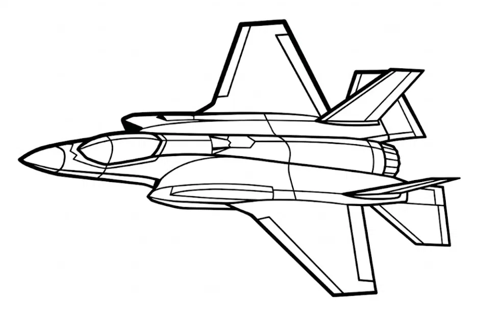 Tranh treo tường góc Lockheed Martin F-35A Lightning II (Silhouette) - Image 3