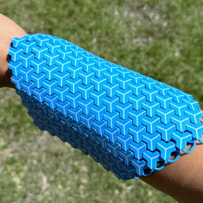 Truchet Pattern Chainmail Fabric – Vải Giáp Chainmail Hoạ Tiết Truchet