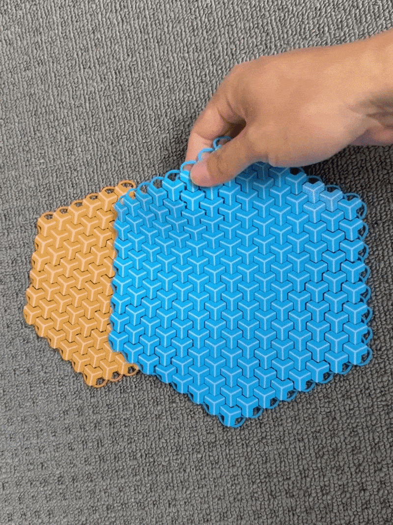 Truchet Pattern Chainmail Fabric – Vải Giáp Chainmail Hoạ Tiết Truchet