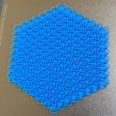 Truchet Pattern Chainmail Fabric – Vải Giáp Chainmail Hoạ Tiết Truchet