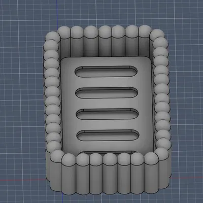 Khay Xà Phòng Gân Hiện Đại / Giá Đỡ Thoát Nước 2 Mảnh