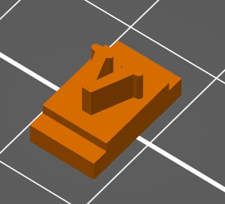 Chữ V - Khuôn ép in tuỳ biến để dập nổi hoặc sơn (cao chữ 5mm) - Image 1