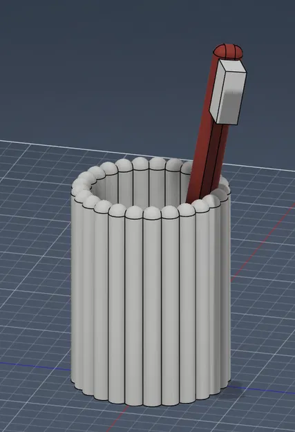 Ống đựng bàn chải/Cốc phòng tắm gân hiện đại (Modern Ribbed) - Image 5