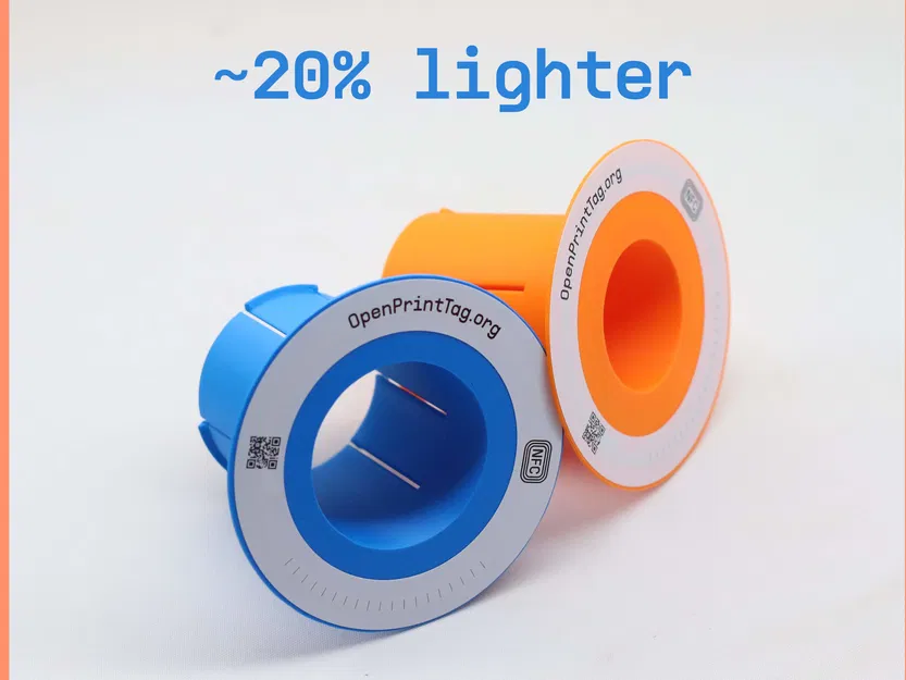 OpenPrintTag SpoolAdapter Slim – Adapter snap-in mỏng cho cuộn filament - Image 2