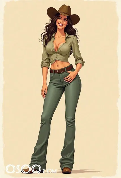 Cowgirl in Green (Cô nàng cao bồi xanh lá) - Image 2