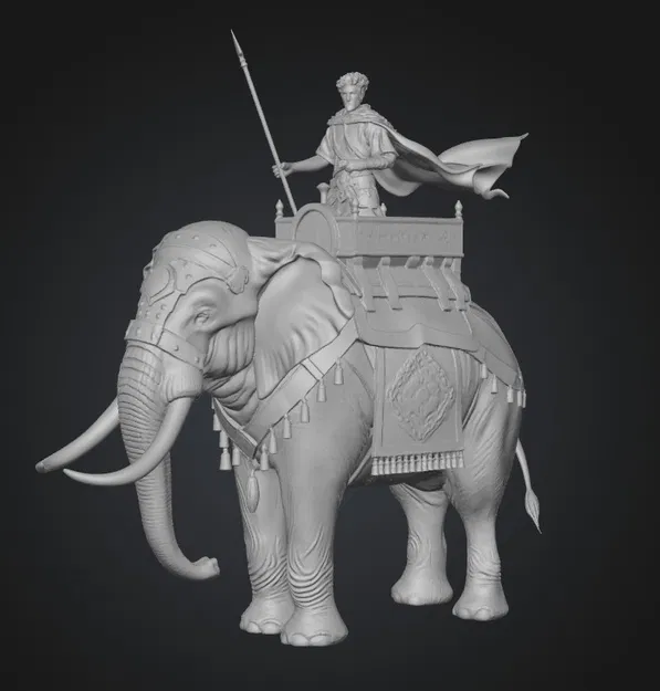 Vua Sa Mạc Cưỡi Voi (Desert King on an Elephant) - Image 1