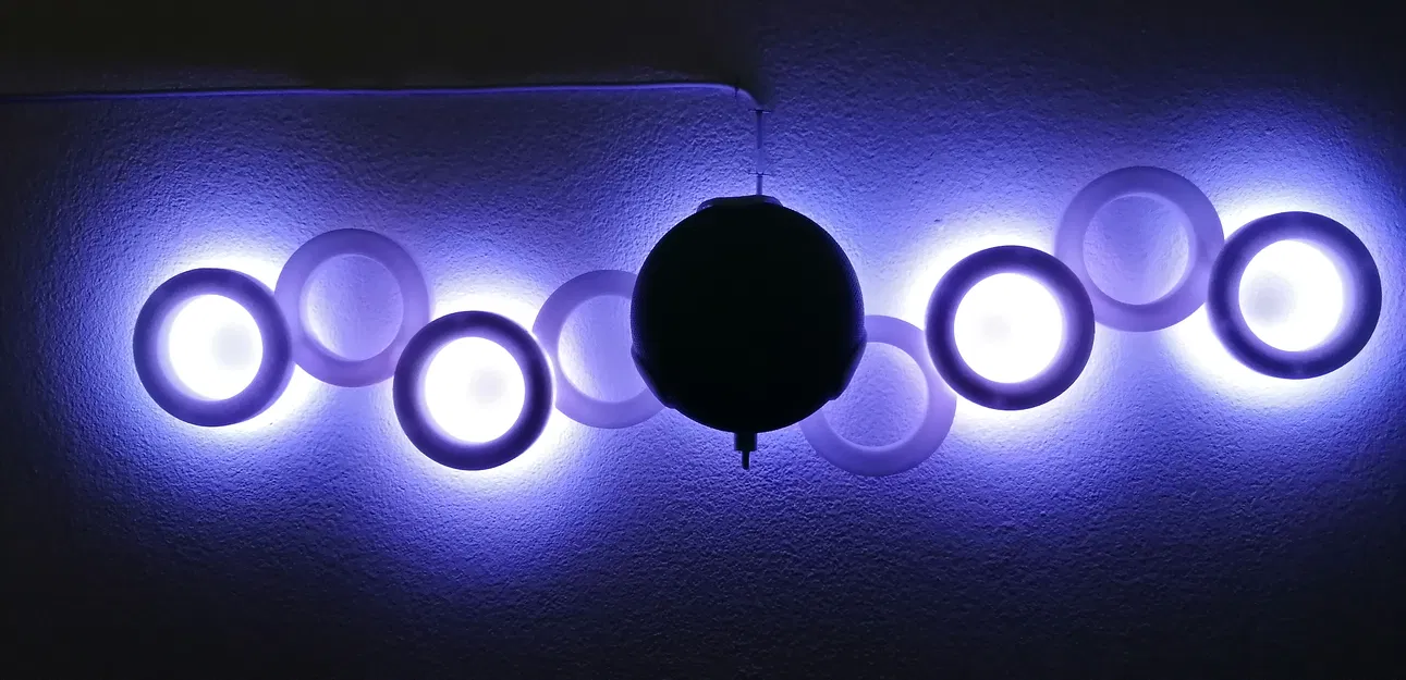 Đèn treo tường dạng vòng cho Google Home Mini (Circle lamp) - Image 1