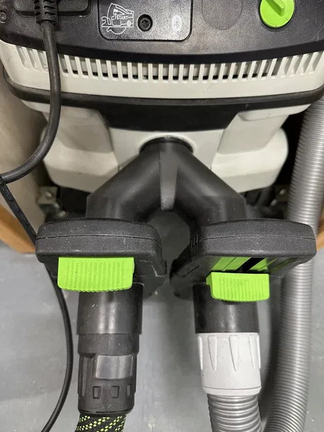 Adapter chữ Y 2 ống cho máy hút bụi Festool (Festool extractor twin hose Y adapter) - Image 1