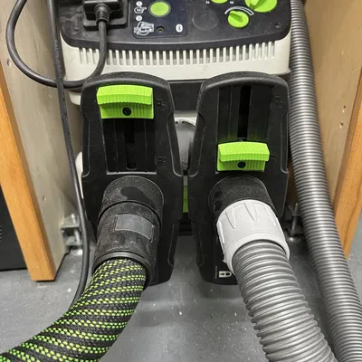 Adapter chữ Y 2 ống cho máy hút bụi Festool (Festool extractor twin hose Y adapter)