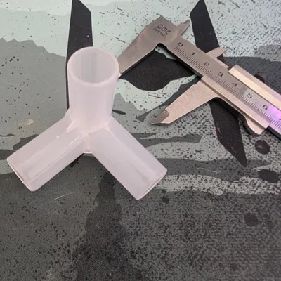 Đầu nối 3 ngả cho thanh rod 15mm