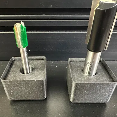 Khay Gridfinity lưu trữ mũi router (cán 1/2" & 1/4")