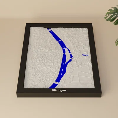 Kitzingen, Đức - Mô hình 3D thu nhỏ