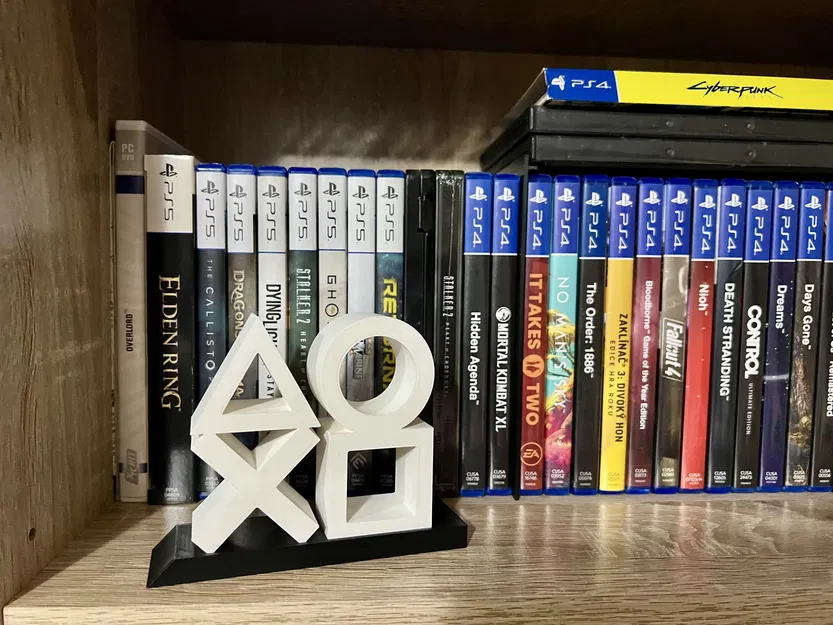 Kệ trưng bày biểu tượng nút tay cầm – cảm hứng PlayStation - Image 4