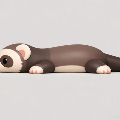 Móc khóa Chồn sương nhỏ xinh, linh hoạt (Ferret Keychain)