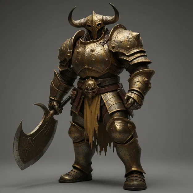 Hiệp sĩ Fantasy Có Sừng 1 (Horned Fantasy Knight 1) - Image 1