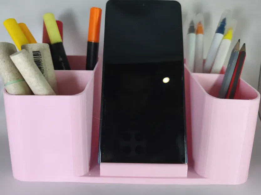 Kệ sắp xếp bàn làm việc hiện đại kiêm giá đỡ điện thoại - Image 2