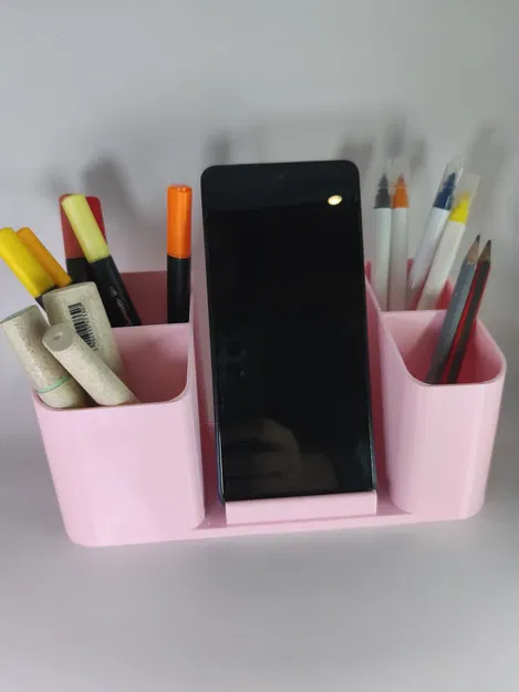 Kệ sắp xếp bàn làm việc hiện đại kiêm giá đỡ điện thoại - Image 3