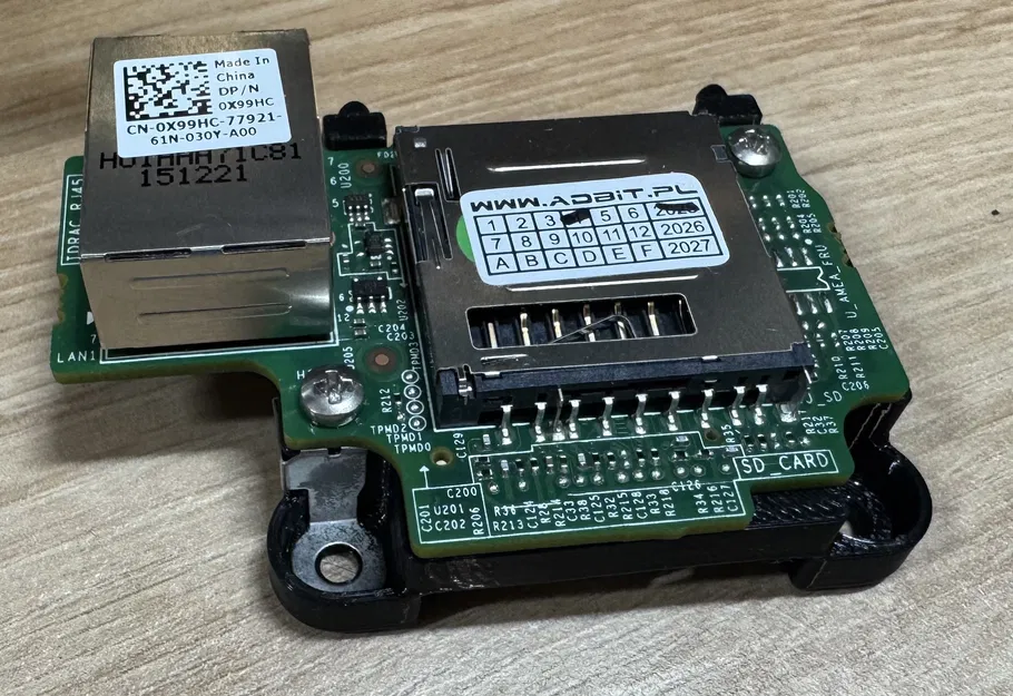 Pát iDRAC cho Dell PowerEdge R430/R630 (CN-0x99HC/H99XC) – cổng ethernet/sdcard - Image 1