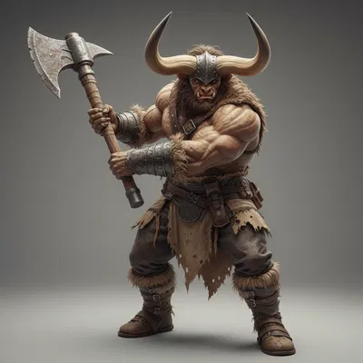 Minotaurus với rìu chiến 1