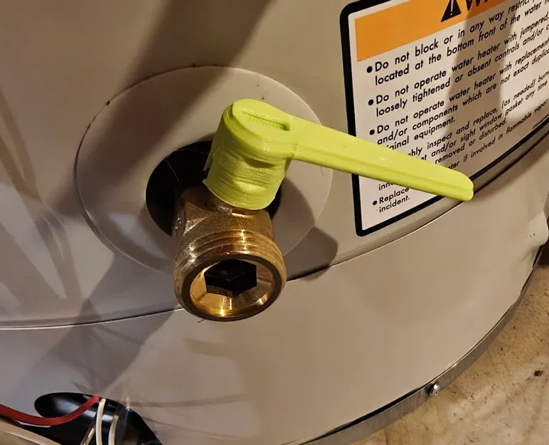 Tay vặn van đầu dẹt (Flathead valve handle) - Image 1