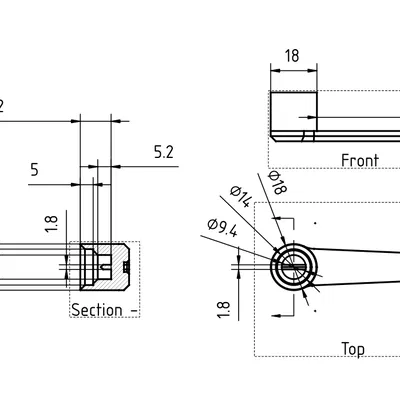 Tay vặn van đầu dẹt (Flathead valve handle)