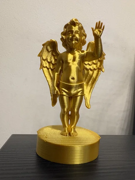 Happy Angel Boy – Tượng Bé Trai Thiên Thần Vui Vẻ - Image 4