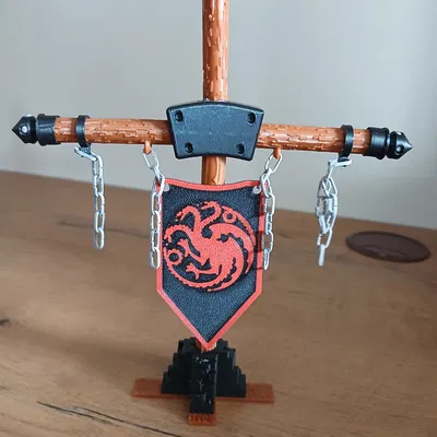 Giá Treo Cờ Trung Cổ (Medieval Banner Stand)