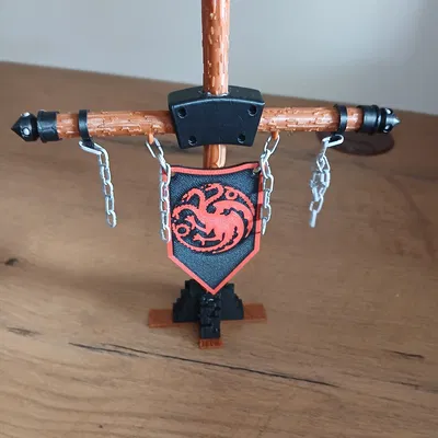 Giá Treo Cờ Trung Cổ (Medieval Banner Stand)