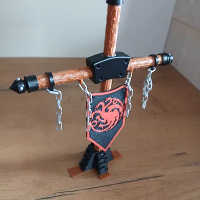 Giá Treo Cờ Trung Cổ (Medieval Banner Stand)