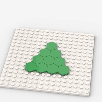 Gạch Lego (Tile) 2 x 2 Hình Lục Giác (Hexagon)