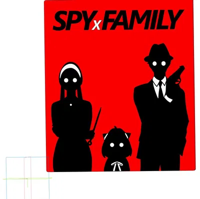 Poster Spy x Family — File 3D Print Phong Cách