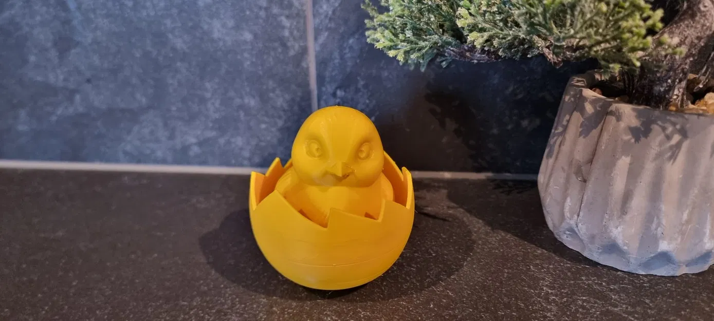 Gà con trong vỏ trứng (Chick in eggshell) - Image 1