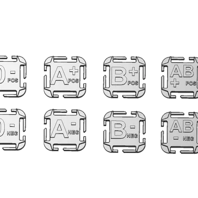 Thẻ Nhóm Máu gắn MOLLE | đủ mọi loại