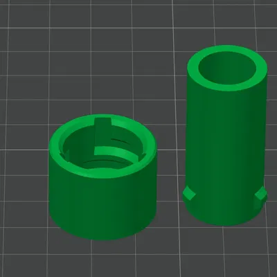 File STL ngàm treo nòng tên lửa nhỏ (Little rocket barrel lug stl's)