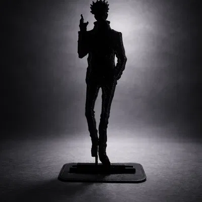 Silhouette Satoru Gojo – Mẫu trưng bàn dễ in 3D (Không cần supports)
