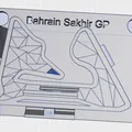 Tranh treo tường đường đua F1 Bahrain Sakhir GP - Thumbnail 1