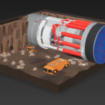 Máy khoan đào hầm (TBM) - tunnel drilling machine