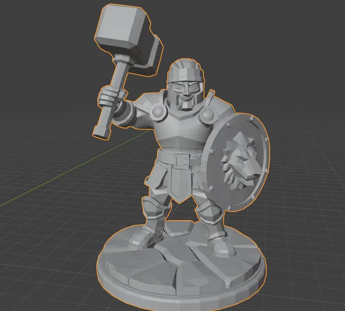 Paladin Stylized – Mini FDM Dễ In - Image 4