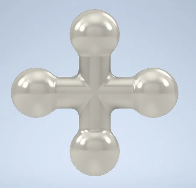 Đầu nối khớp nối module 4 hướng (ball) 12,7mm - Image 2