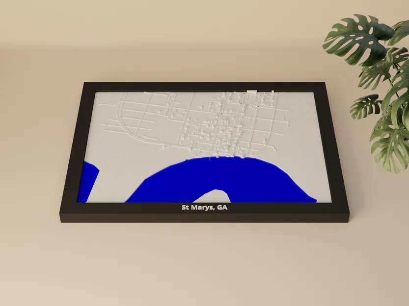 St Marys, GA, Hoa Kỳ - Mô hình 3D thu nhỏ - Image 2