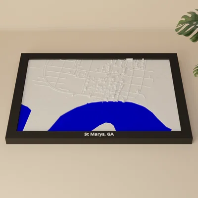 St Marys, GA, Hoa Kỳ - Mô hình 3D thu nhỏ