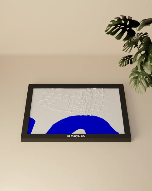 St Marys, GA, Hoa Kỳ - Mô hình 3D thu nhỏ - Image 3