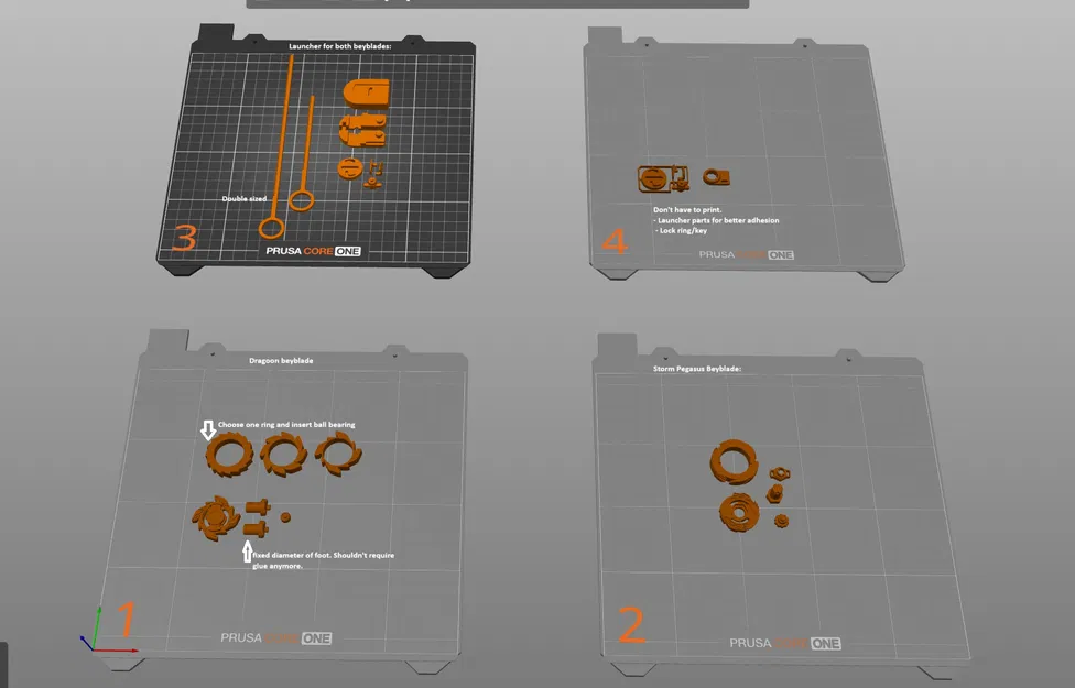 mini-beyblade (Beyblade mini) – bộ model tách rời & launcher dây kéo - Image 1