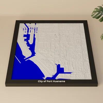City of Port Hueneme (Hoa Kỳ) - Mô hình thu nhỏ 3D
