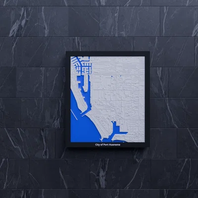 City of Port Hueneme (Hoa Kỳ) - Mô hình thu nhỏ 3D